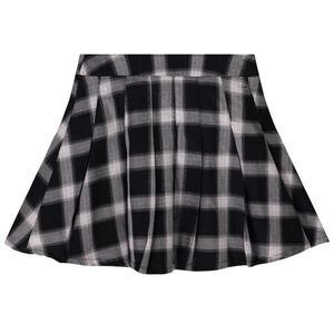 Geruite rok met zilveren lurex voor meisjes 