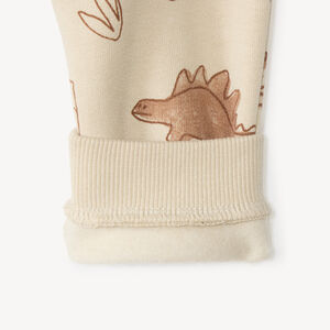 Pantalon jogging bébé en molleton motif dinosaure 