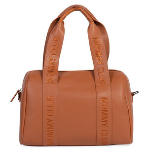 Sac à langer Mommy Club Signature Cuir Vegan Brun 