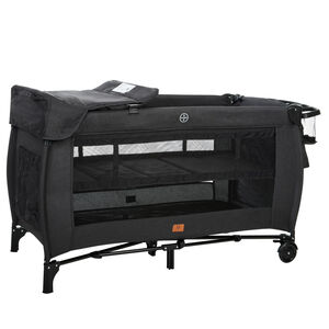 Lit de voyage avec accessoires Top All In noir 