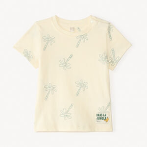T-shirt met korte mouwen met palmboom borduurwerk voor babyjongen 