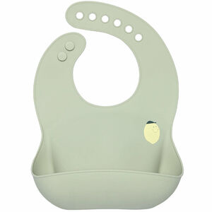 Bavoir Silicone poche Happy Fruits Citron 