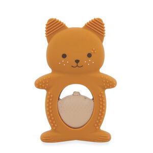 Duo bijtring en koelring Eekhoorn Oranje 