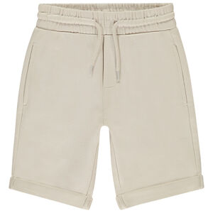 Bermuda en molleton piqué uni pour garçon 