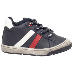 Bottillons à lacets imprimés avec bandes contrastées pour garçon 