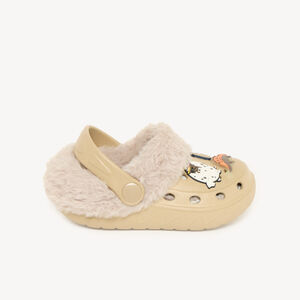 Jongens pantoffels stijl klompschoen met voering en patch 
