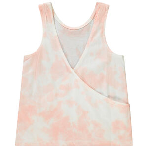 Débardeur effet tie & dye à dos croisé fille 