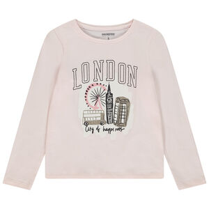 Lange mouwen T-shirt met Capitale print voor meisjes 