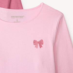 Set van 5 meisjes t-shirts met lange mouwen en fantasieprints 