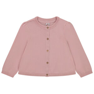 Gilet en tricot uni pour bébé fille 