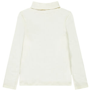 Sous-pull col roulé à print pailleté fille 