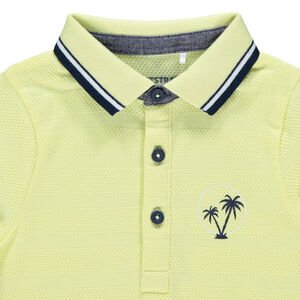 Poloshirt met korte mouwen van katoen met geborduurd patroon 