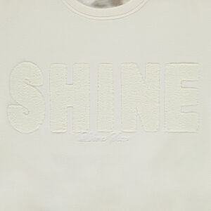 Oversize sweatshirt met boucletten patches voor meisjes 