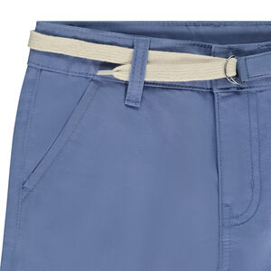 Bermuda met tailleband in twill voor jongen 