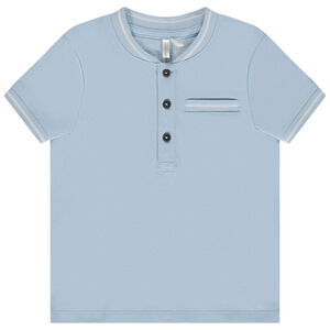 Polo met korte mouwen en teddy kraag voor baby jongen 