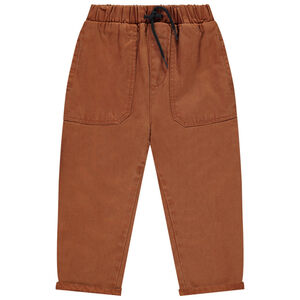 Pantalon twill met zakken voor baby jongen 