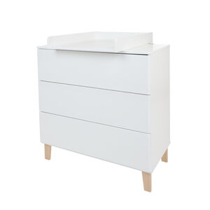Witte verschoonmat voor commode Noah 2.0/Charlie/Mae 