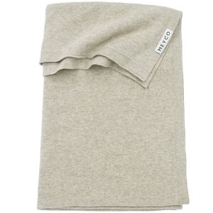 Deken gebreid basic - Sand Melange - 100x150 cm 