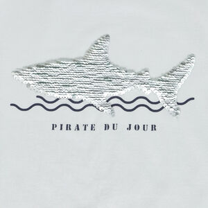 T-shirt manches courtes à sequins magiques pour garçon 