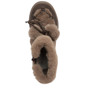 Laarzen in ledereffect met namaakbont en pompons, voor meisjes. 