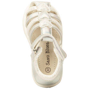 Sandalen met scratch iriserend effect met harten voor baby meisje 