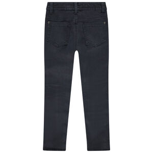 Slim fit jeans in effen denim jongens 