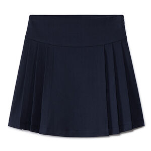 Jupe plissée d'uniforme en toile unie pour fille 