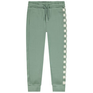 Jogging fleece met dambordpatroon voor jongens 