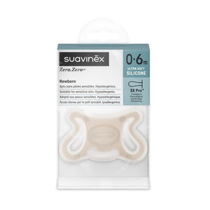 Sucette Zero.Zero avec tétine symétrique en silicone SX Pro 0-6M Light 