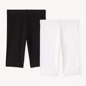 Set van 2 effen katoenen cyclisten voor meisjes 