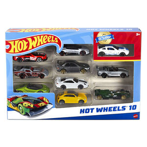 Pak van 10 Hot Wheels voertuigen 