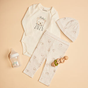 Set de naissance 3 pièces Baby 2026 pour bébé 