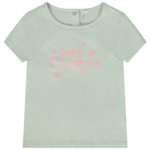 T-shirt manches courtes print fantaisie pour bébé fille 