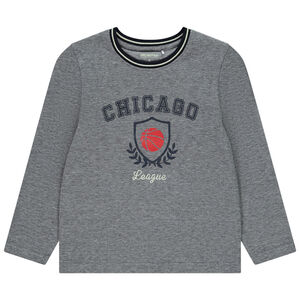 T-shirt manches longues print Chicago pour garçon 