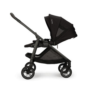 Kinderwagen Swiv caviar met 360° draaibare wielen en omkeerbare zitting 
