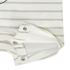 Korte gestreepte jumpsuit met Mickey Disney-print voor babyjongen 