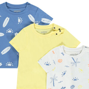 Lot de 3 t-shirts manches courtes fantaisie pour bébé garçon 