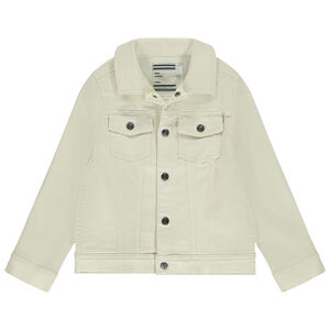 Veste en jean unie style worker pour garçon 