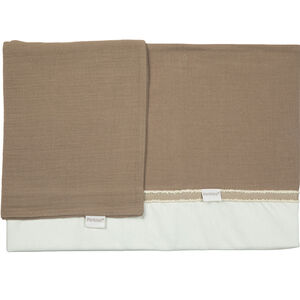 Drap + taie de lit 100x150cm Chocolate 