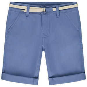 Bermuda met tailleband in twill voor jongen 