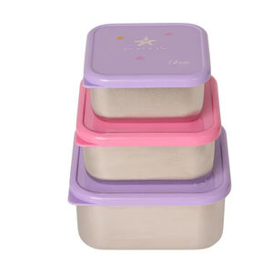 Lunchbox inox empilable 3PCS Mermaid 