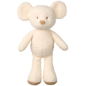 Peluche - Souris Teddy - Ecru - 34 cm 