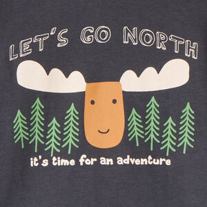 T-shirt met lange mouwen en print voor babyjongens 