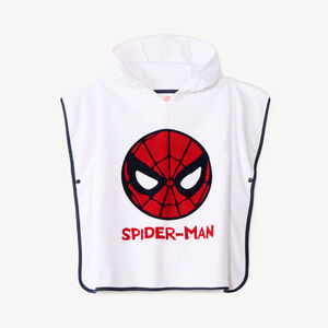 Badcape met drukknopen in Spider-Man Marvel fleece voor jongens 