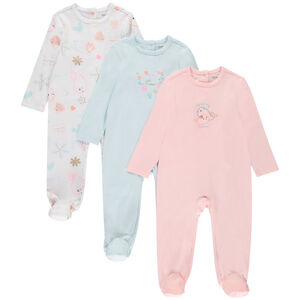 Lot de 3 dors-bien fantaisie pour bébé fille (ouvertures différentes selon l'âge) 