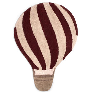 Tapijt wasbaar 104x74cm Luchtballon Donker rood 