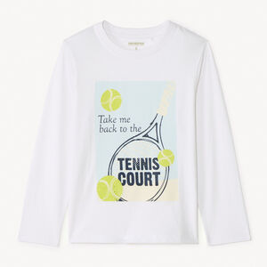 Langarm T-shirt met print voor jongens 