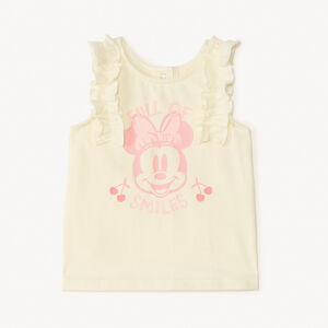 Minnie Disney baby girl flounce strap tank top 