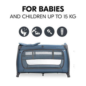 Reisbed met luierkussen Play N Relax Center Dark Blue 
