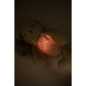 Peluche Lapin bruits blanc mélodie & veilleuse Warm Grey 
